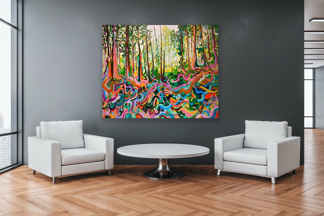 The Rainbow Connection | 48x60 Anisa Asakawa Art
