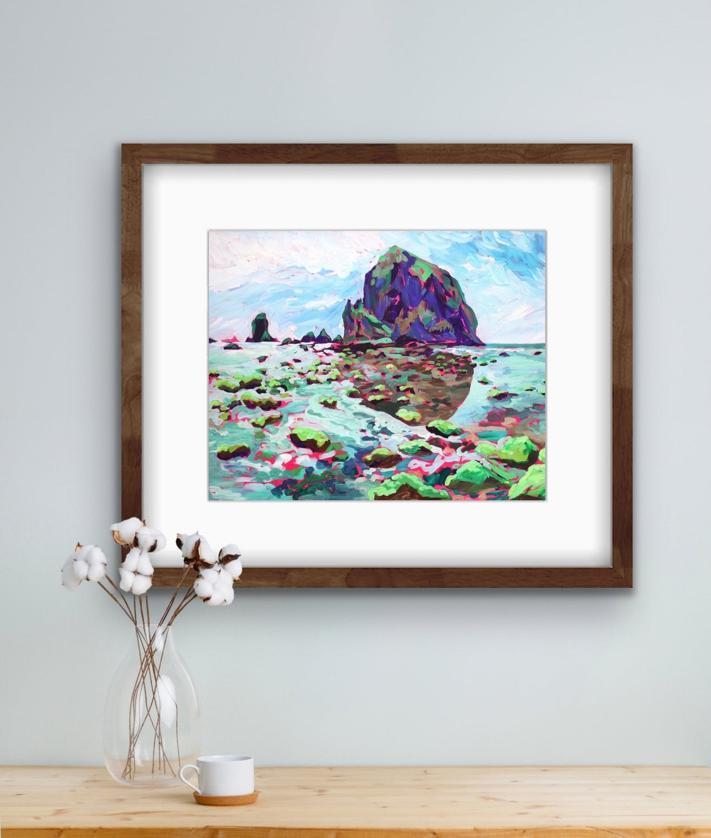 Mermaid Tidepools at Haystack Rock Print