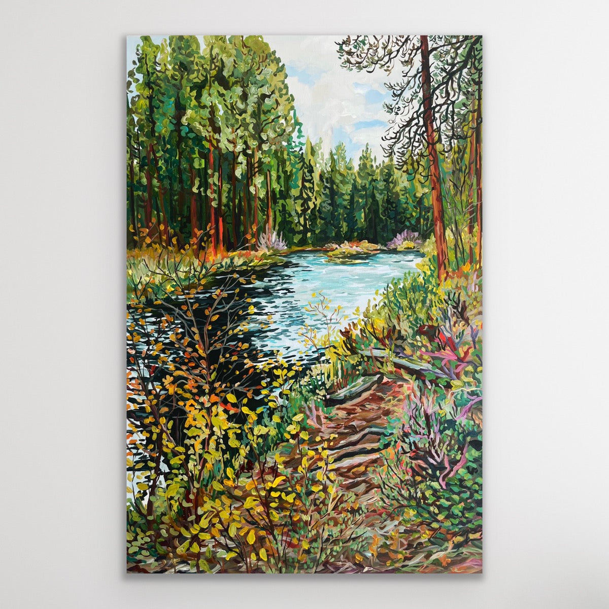 A walk along the Metolius | 24x36 Anisa Asakawa Art