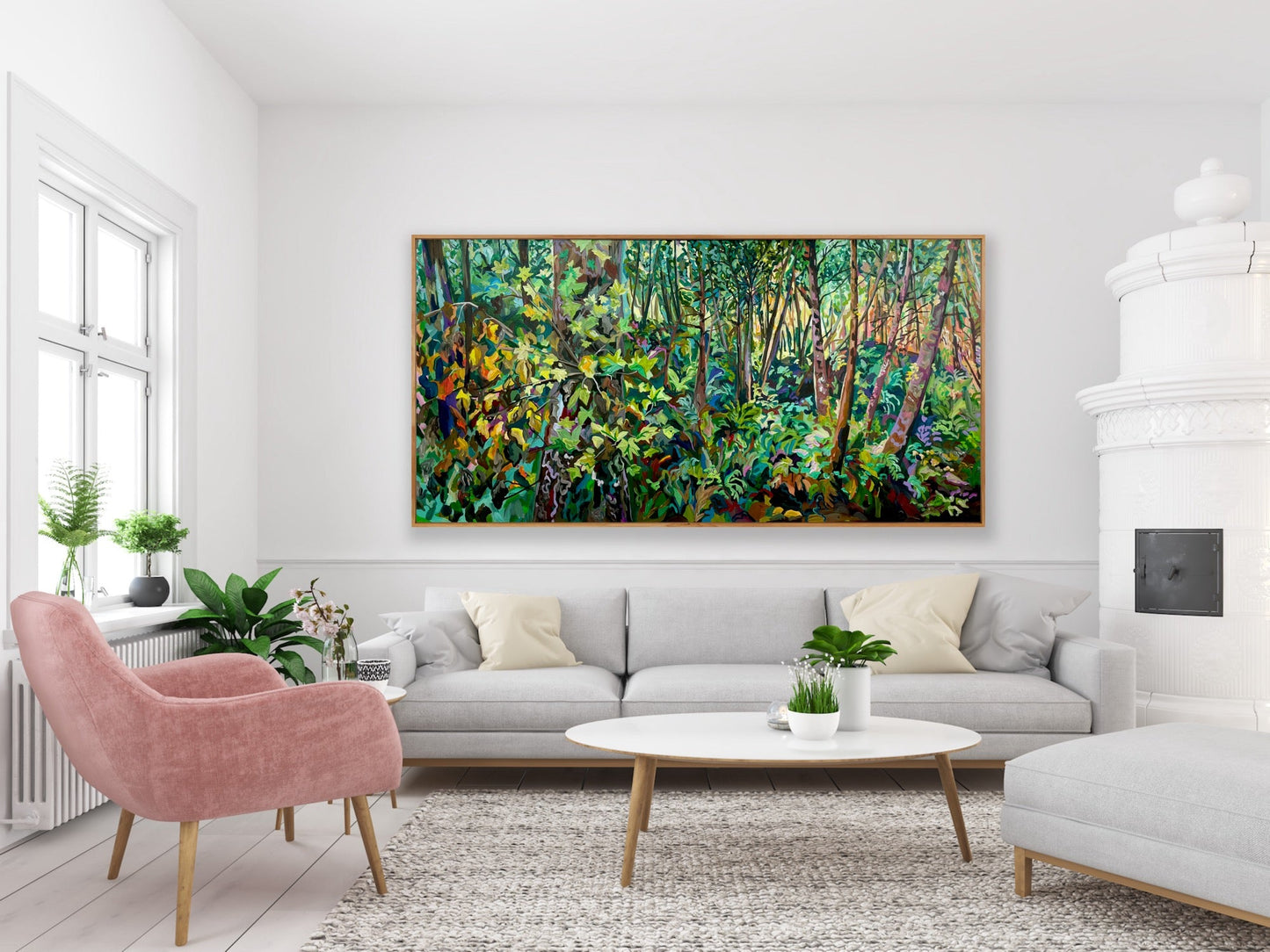 Mosaic Forest | 36x72 Anisa Asakawa Art