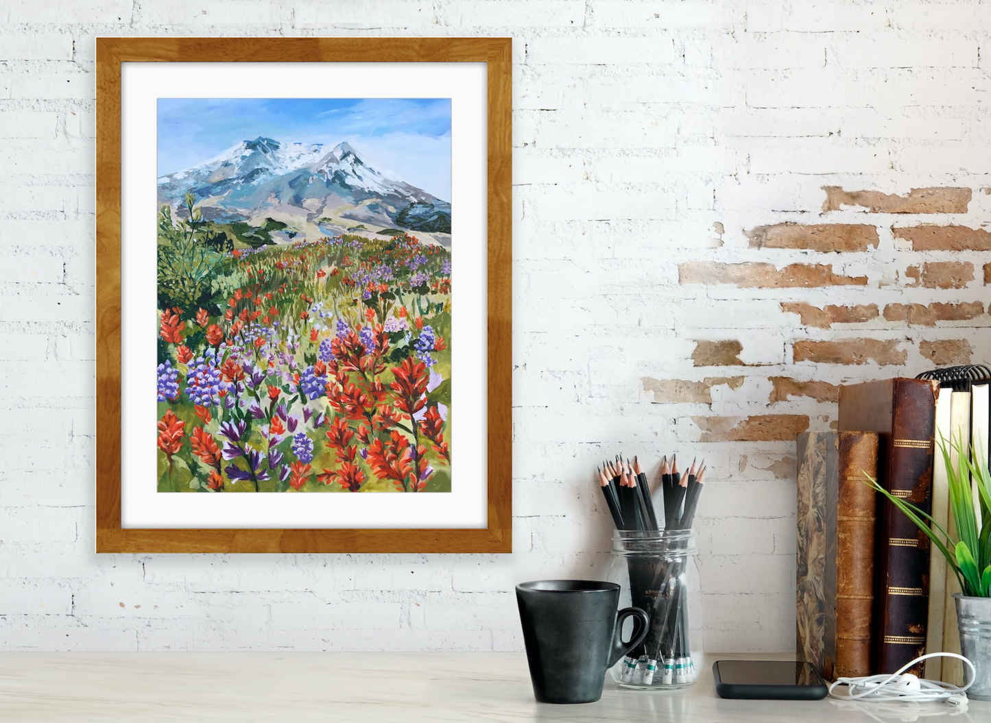 Mount St. Helens Wildflowers Print Anisa Asakawa Art