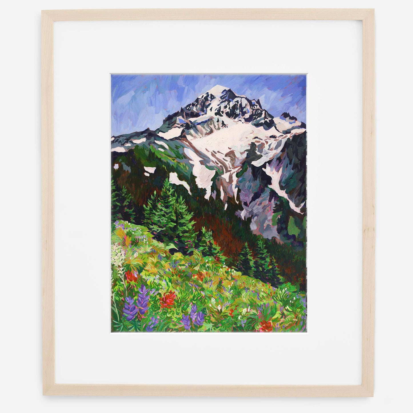 Summertime Blooms at Mount Hood Print