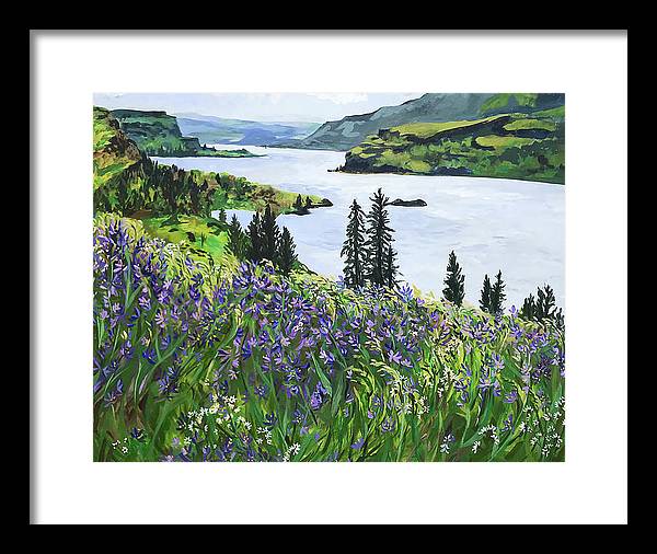 Windswept Camas Lilies Print