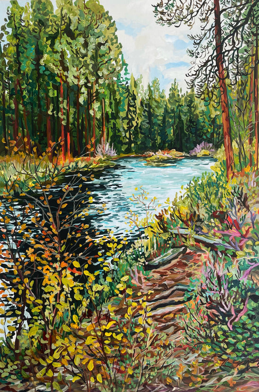 A walk along the Metolius | 24x36