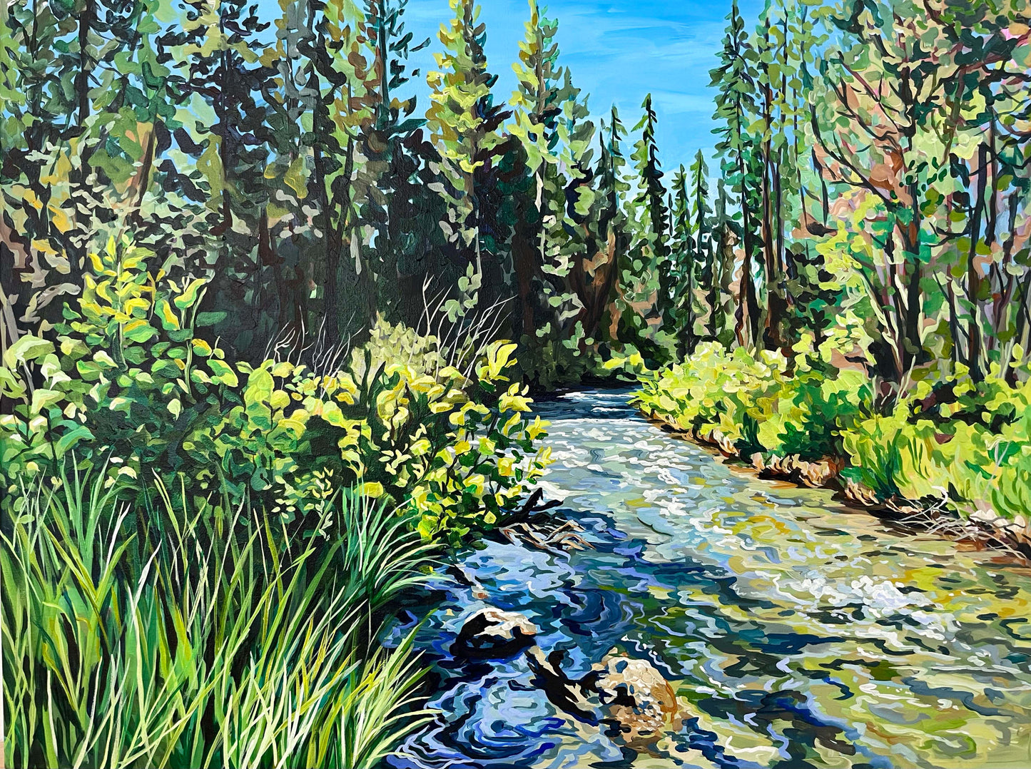 Tumalo Creek in Shevlin Park | 30x40