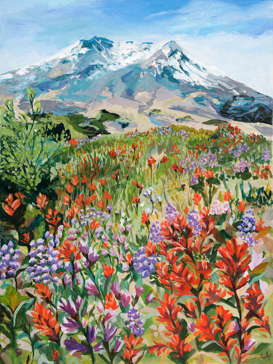 Mount St. Helens Wildflowers Print