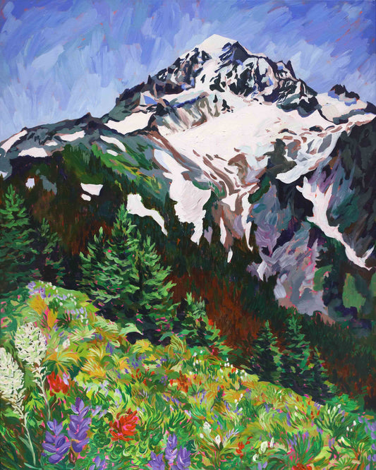 Summertime Blooms at Mount Hood Print