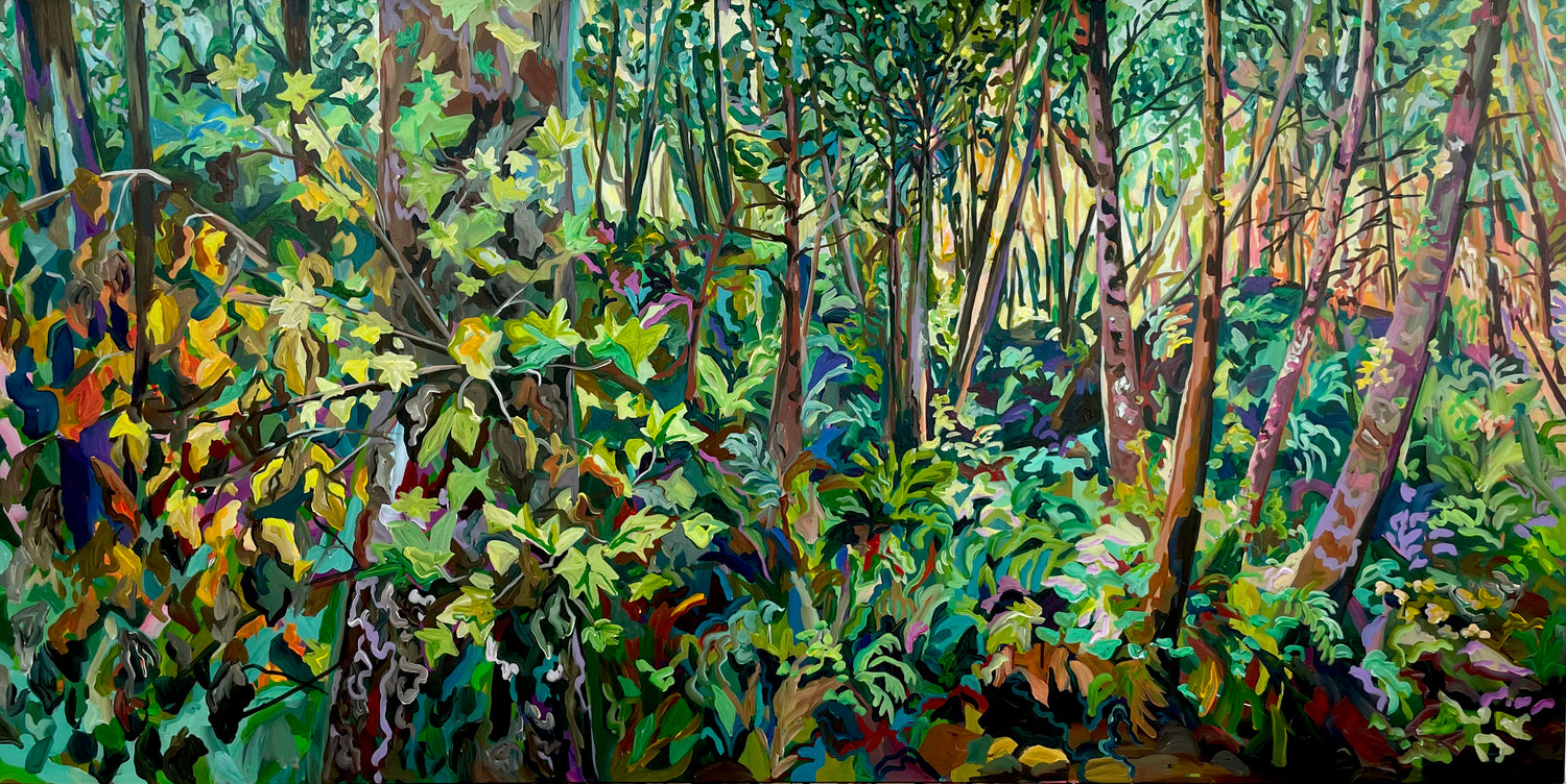 Mosaic Forest painting by Anisa Asakawa