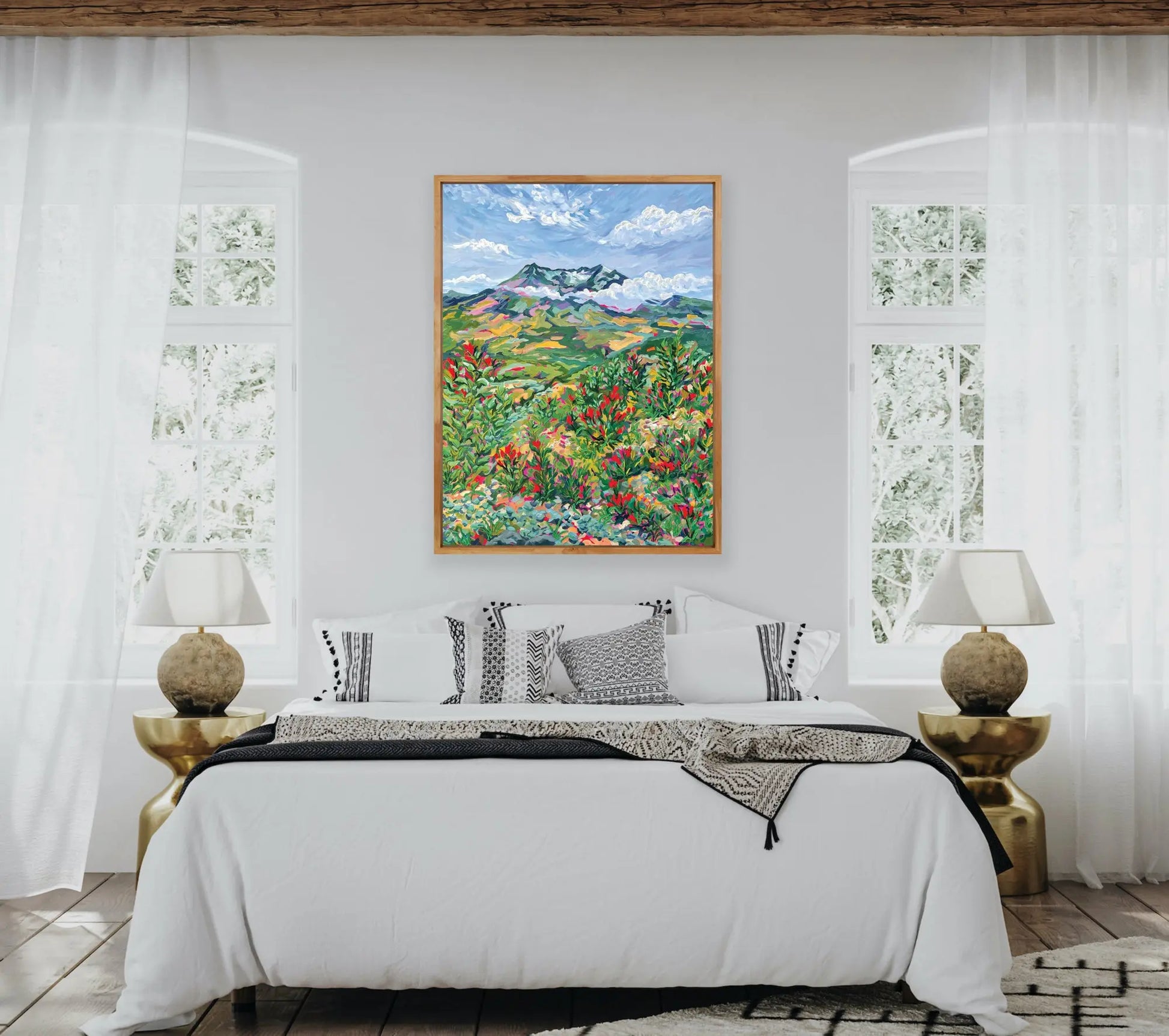 Indian Paintbrush at Mount St. Helens | 36x48 Anisa Asakawa Art