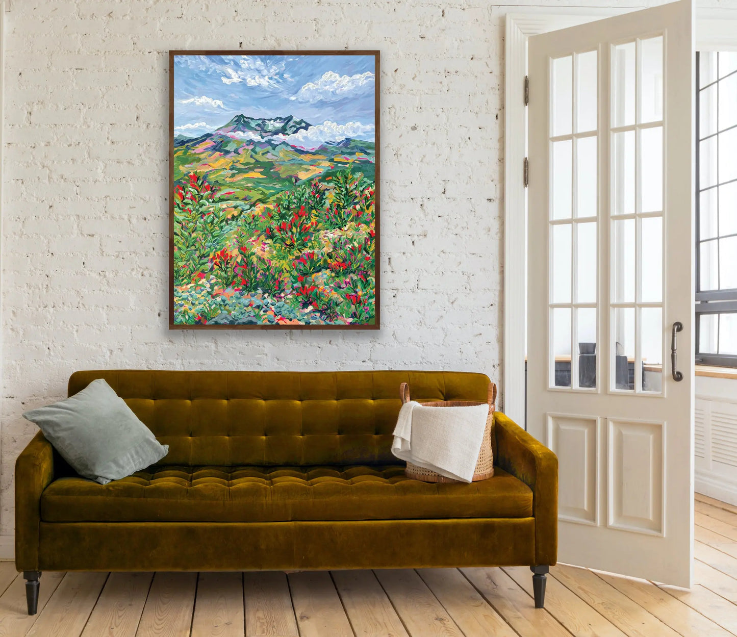 Indian Paintbrush at Mount St. Helens | 36x48 Anisa Asakawa Art